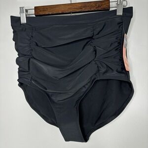 Empetua‎ by Shapermint High Waisted Control Bikini Bottom Black XL NWT Beach